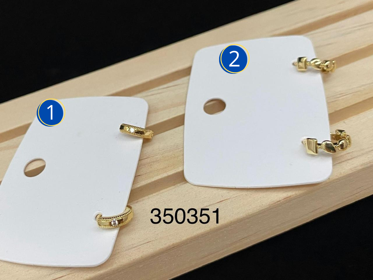 ARETES DORADOS M7 - Oro Laminado