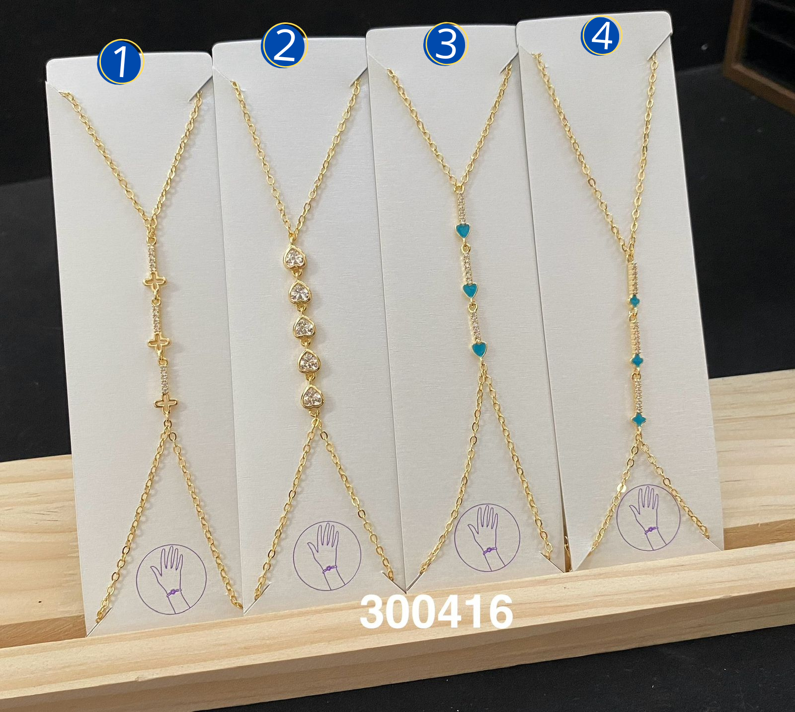 Pulseras Doradas M3 Oro Laminado