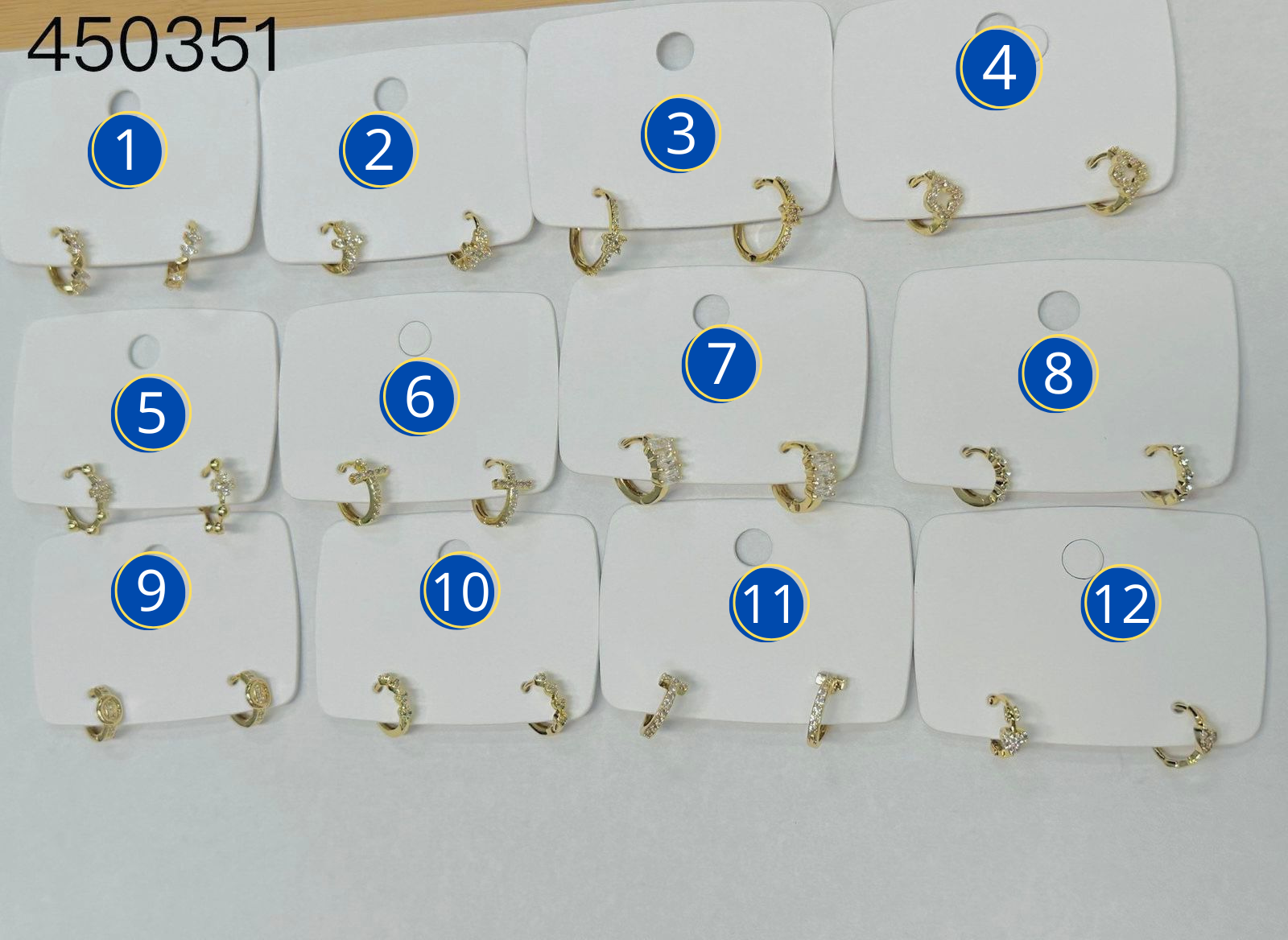 Aretes para bebe M3 ORO LAMINADO