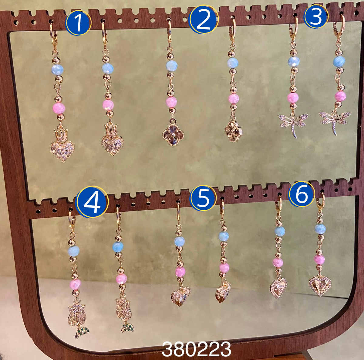 [12/SEPTIEMBRE/26] Aretes Largos Dorados M5 Oro Laminado