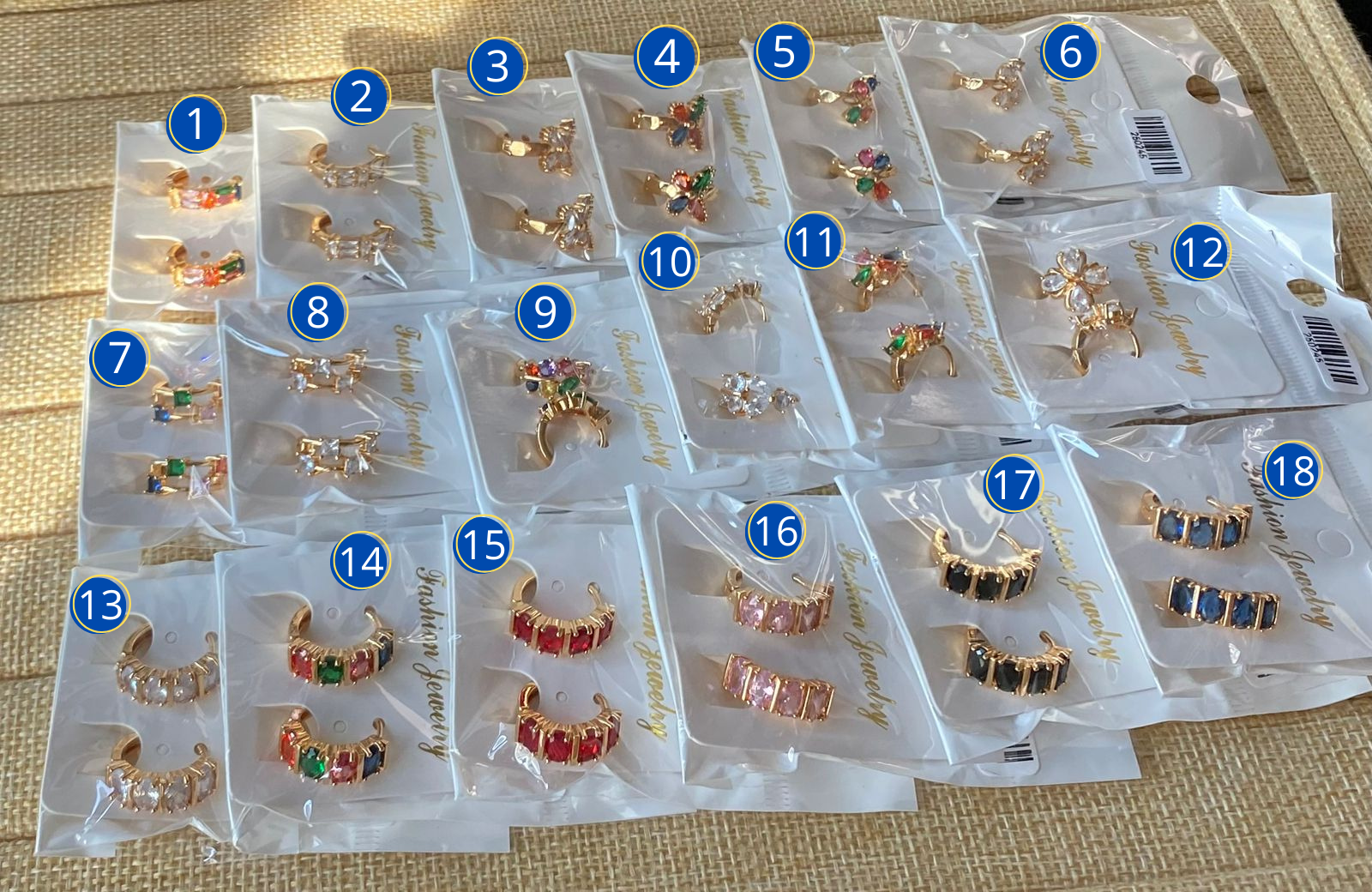 Aretes Huggies M5 Oro Laminado