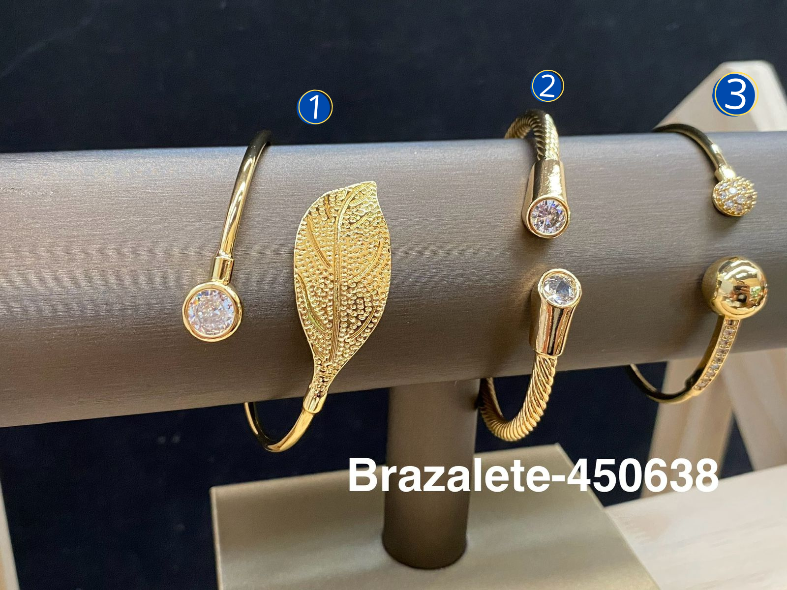 Brazaletes Dorados M4 Oro Laminado