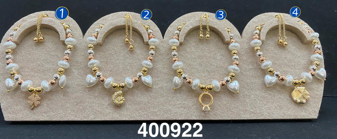 Pulseras Doradas con Dije M4 Oro Laminado 03/03/26