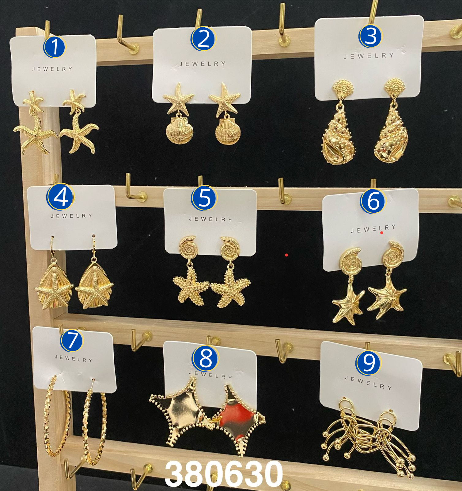 Aretes Dorados Diferentes Diseños M3 Oro Laminado
