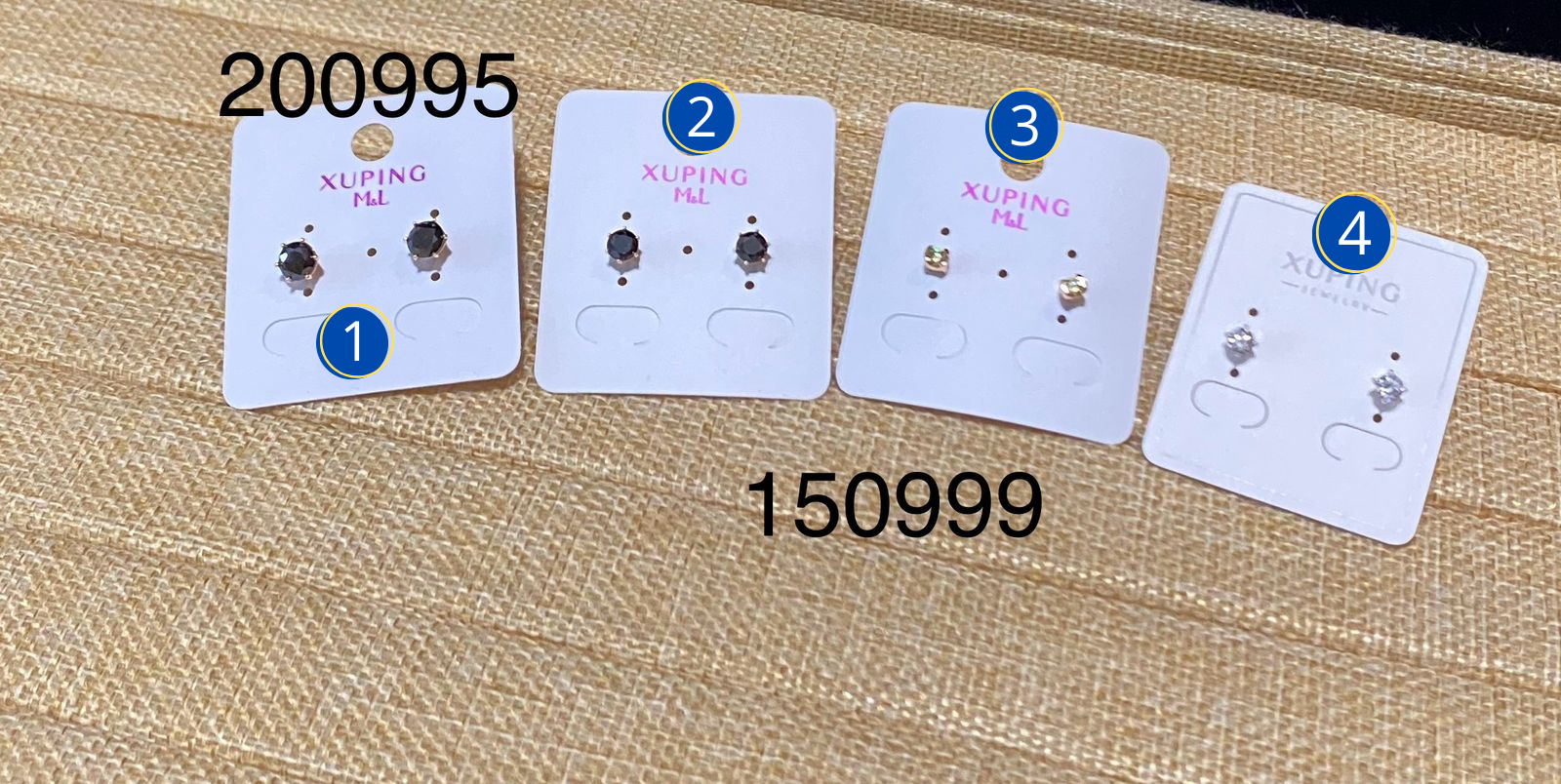 Aretes Xuping Dorados M1 Oro Laminado
