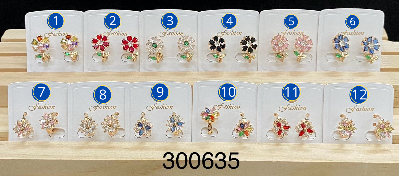 Aretes Dorados diferentes formas M33 Oro Laminado