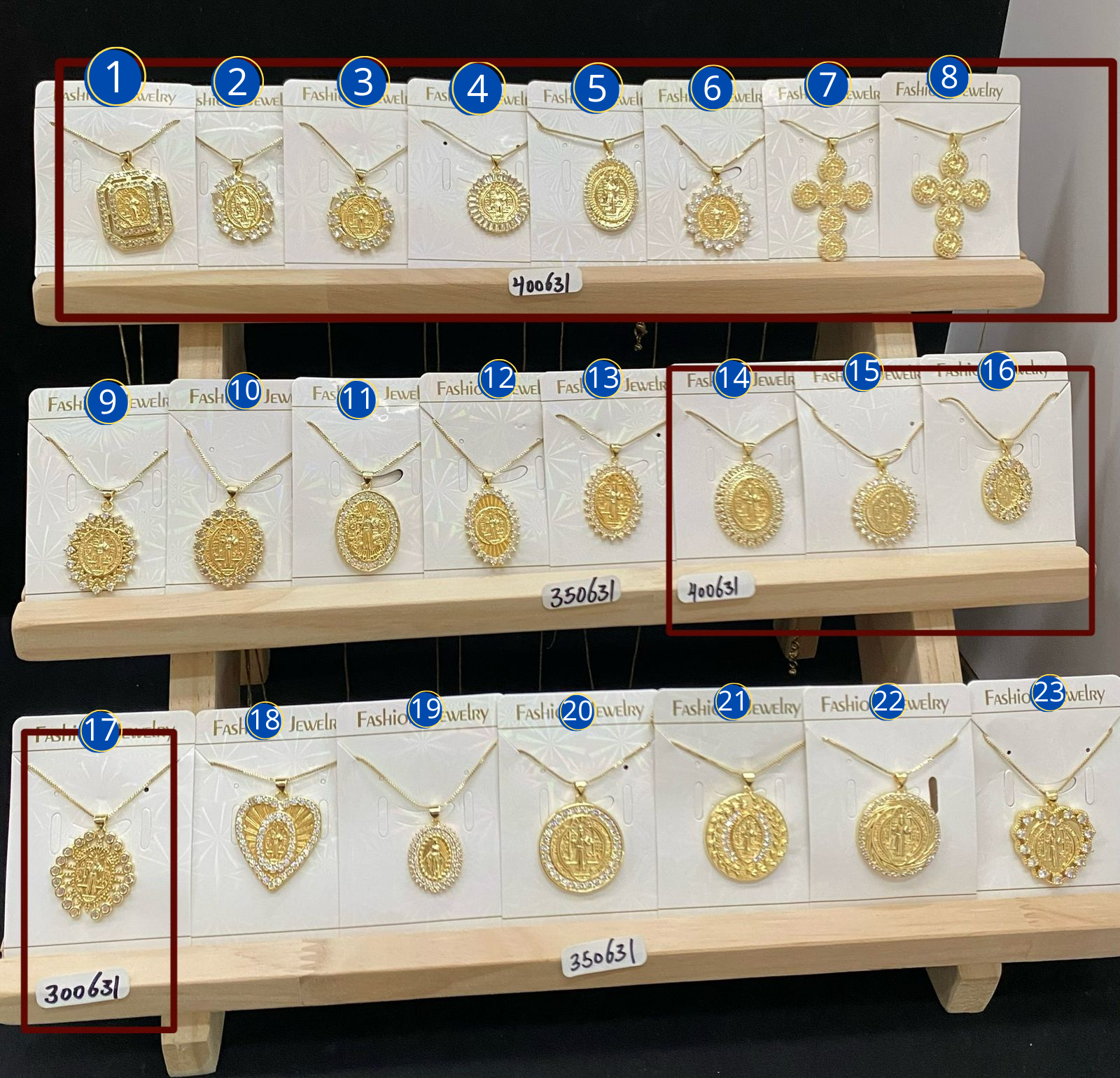 COLLARES RELIGISOS DORADOS M3 - Oro Laminado