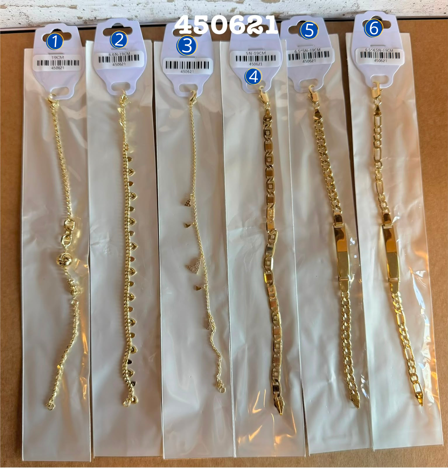 [01/AGOSTO/26] Pulseras Dorados M25 Oro Laminado