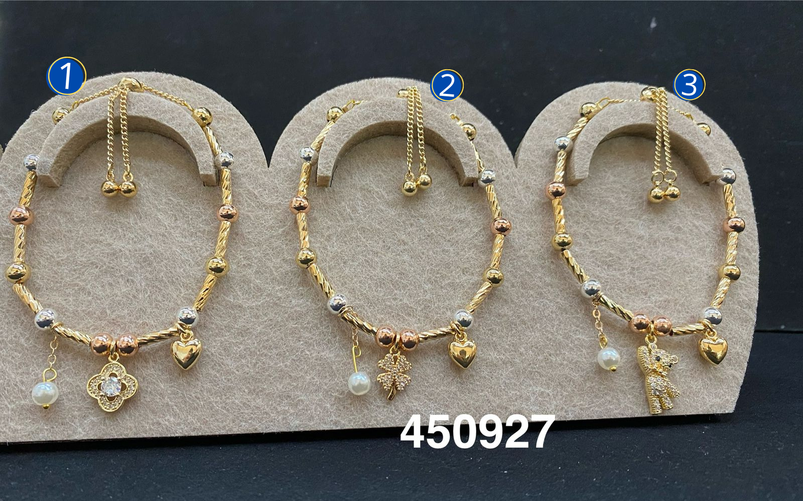 Pulseras Doradas con Dije M5 Oro Laminado 03/03/26