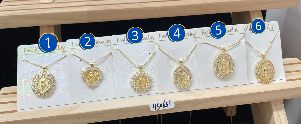 COLLARES RELIGISOS DORADOS M2 - Oro Laminado