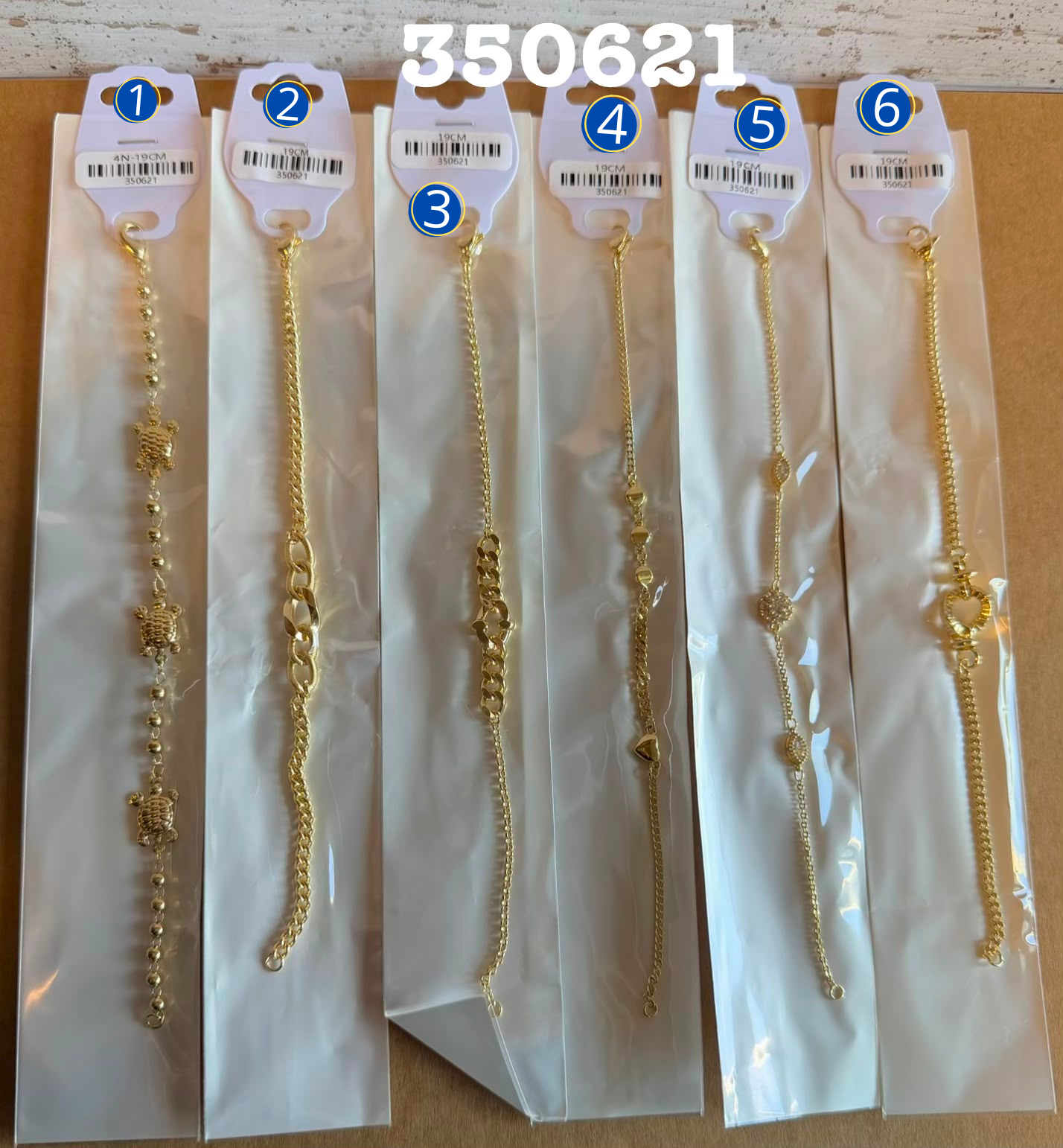 [01/AGOSTO/26] Pulseras Dorados M21 Oro Laminado