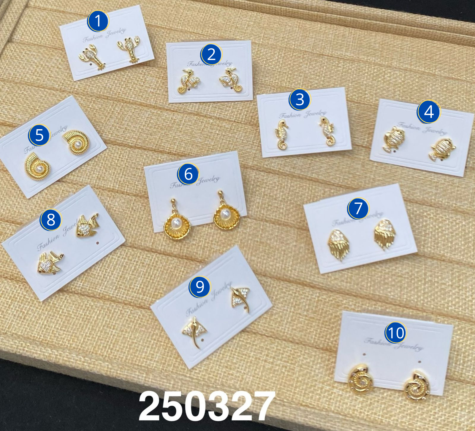 Aretes Dorados M2 Oro Laminado