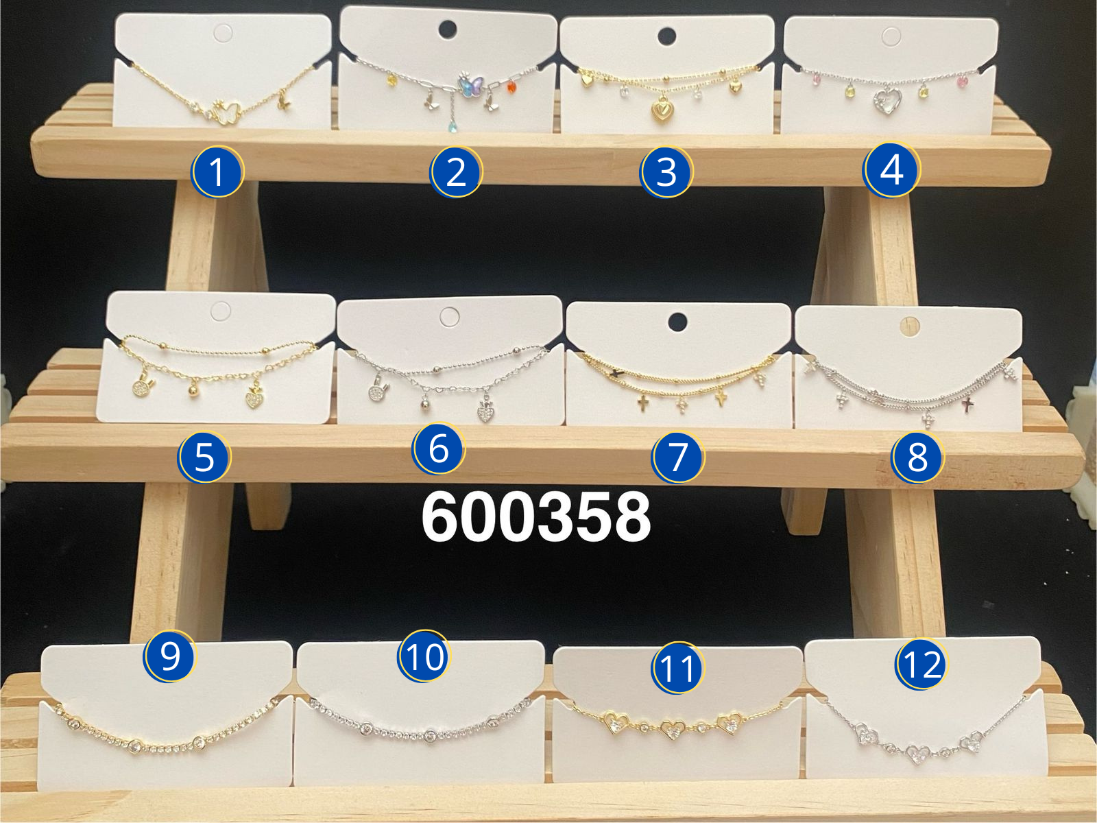 Pulseras Doradas Ansheli M11 Oro Laminado