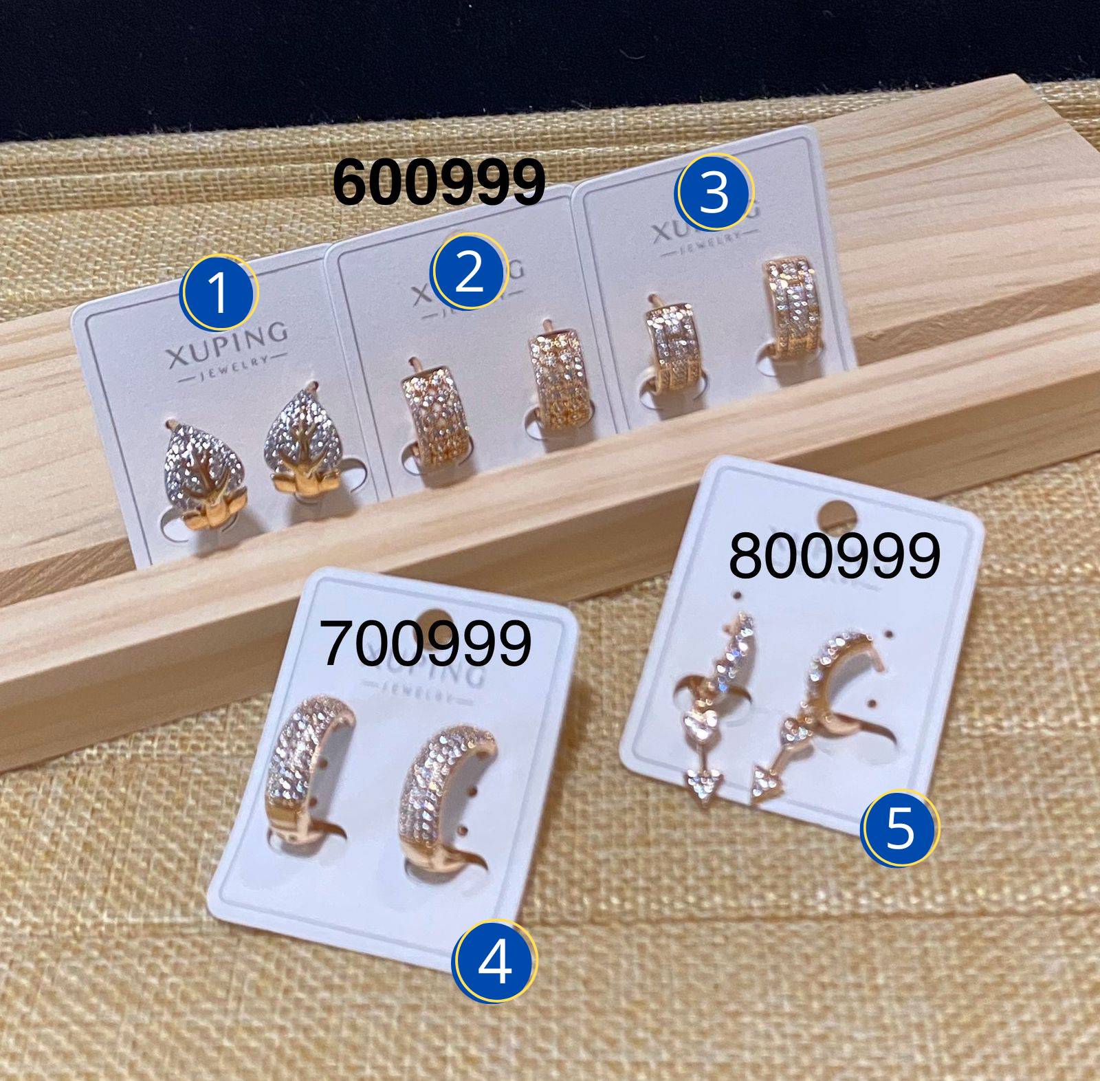 Aretes Xuping Dorados M11 Oro Laminado