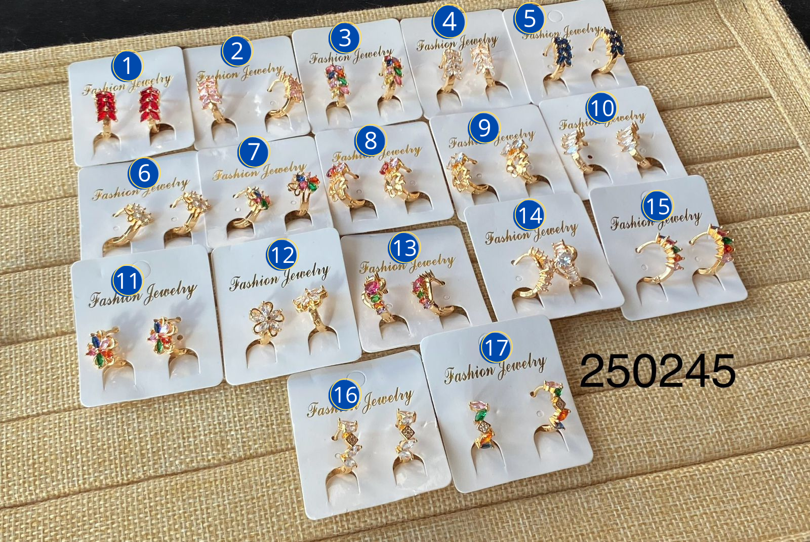 Aretes Huggies M7 Oro Laminado