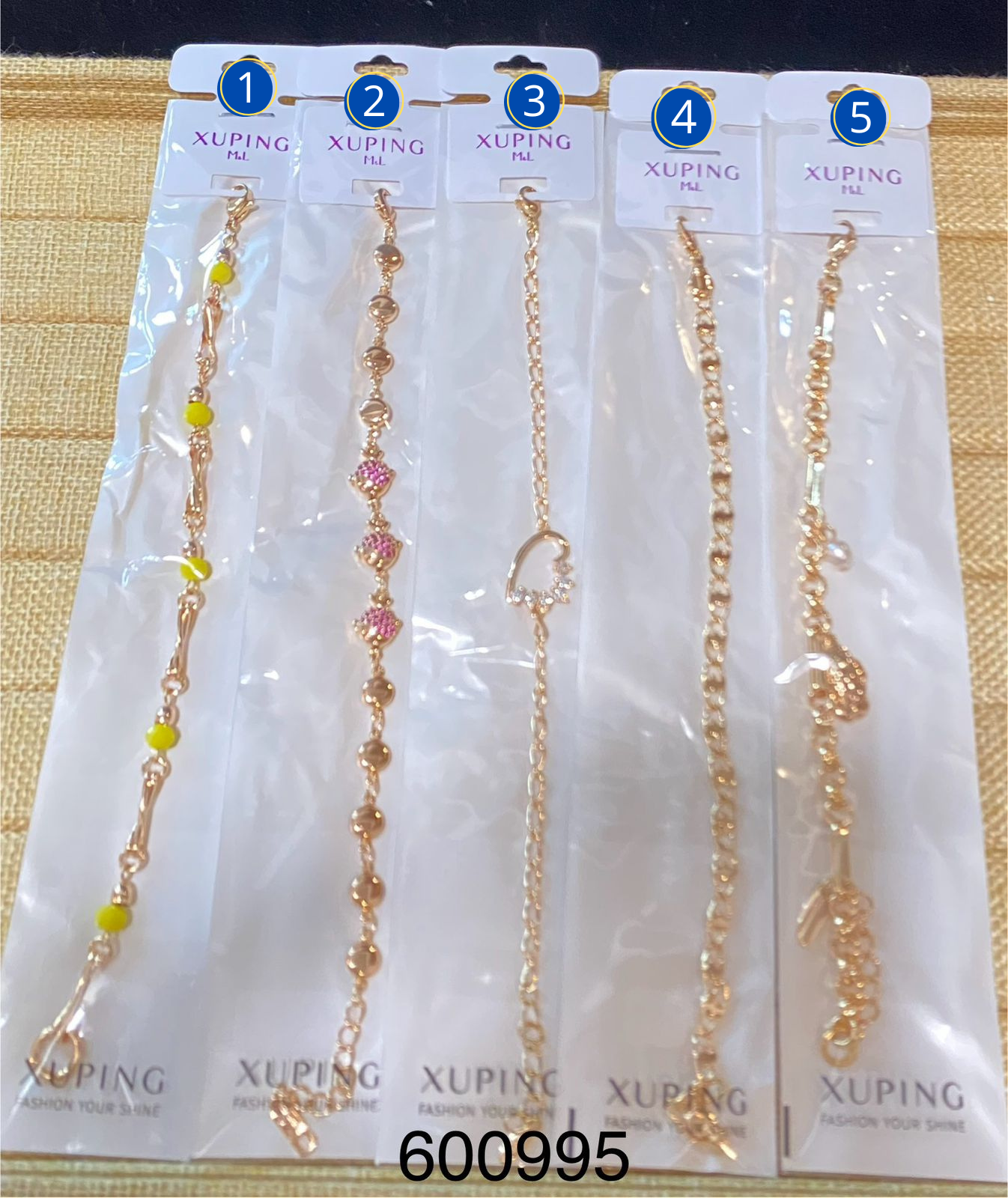 Pulsera Xuping Dorada M4 Oro Laminado