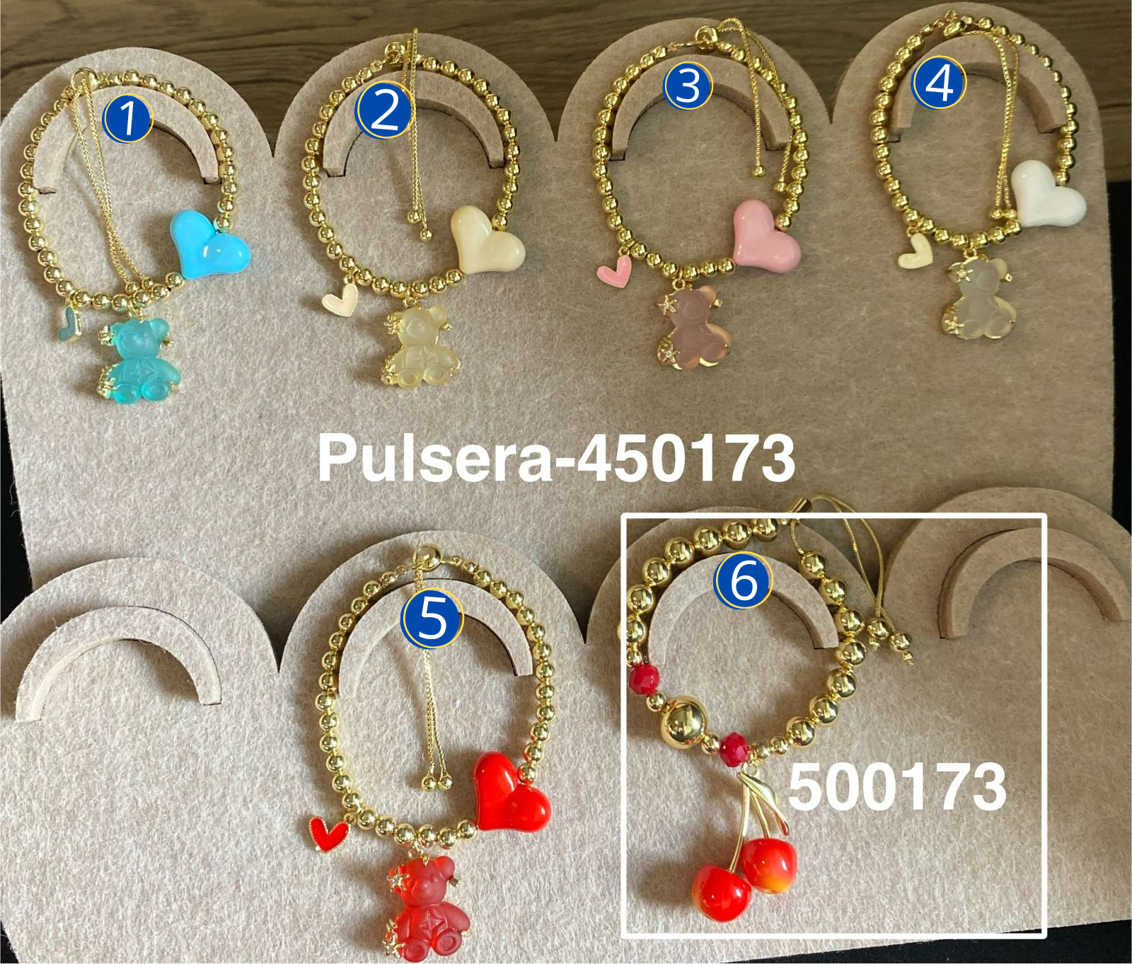 Pulsera Dorada con Dije M5 Oro Laminado