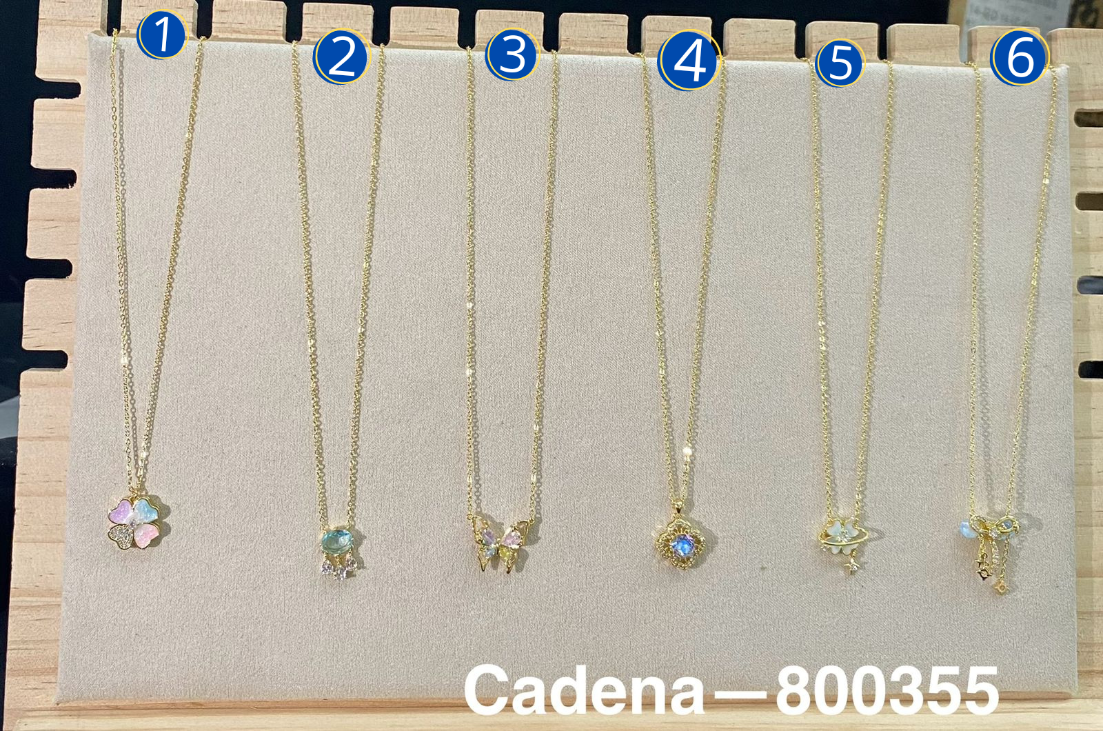 Cadena Dorada con Dije M7 Oro Laminado