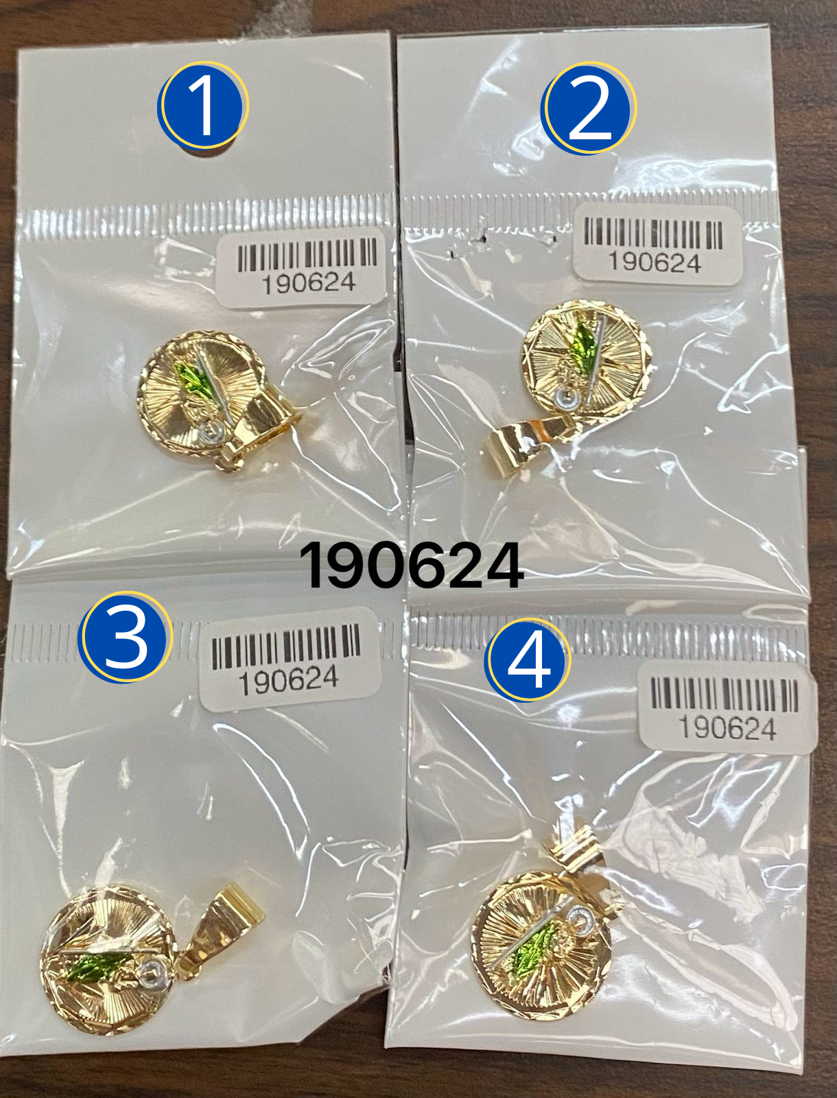 DIJE Dorado Religioso de San Judas Tadeo M12 ORO LAMINADO