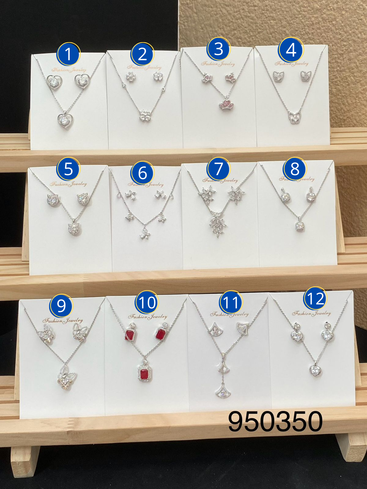 Cadena y juego de ansheli M8 oro laminado
