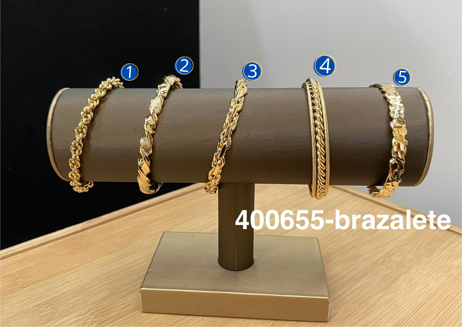 [08/JUNI/26] Brazalete Dorado M2 Oro Laminado