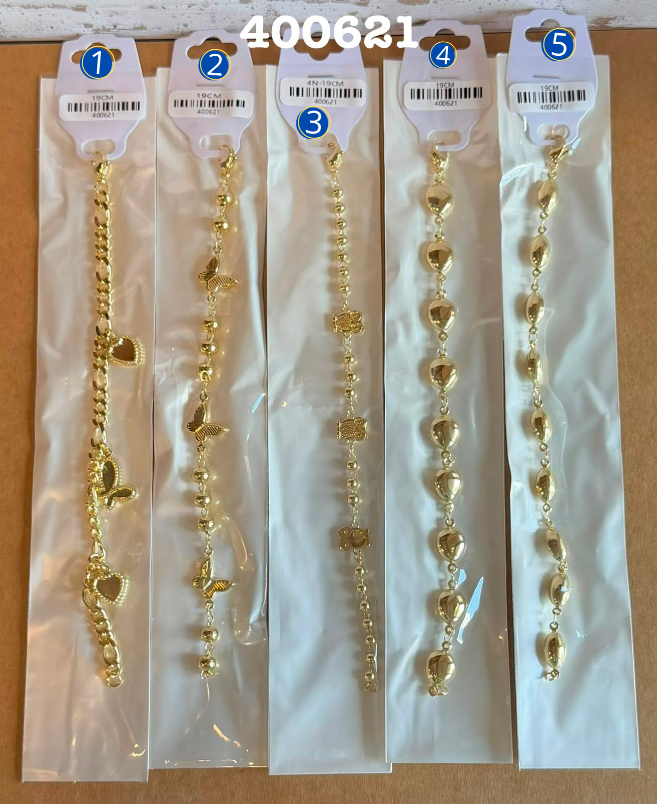 [01/AGOSTO/26] Pulseras Dorados M24 Oro Laminado