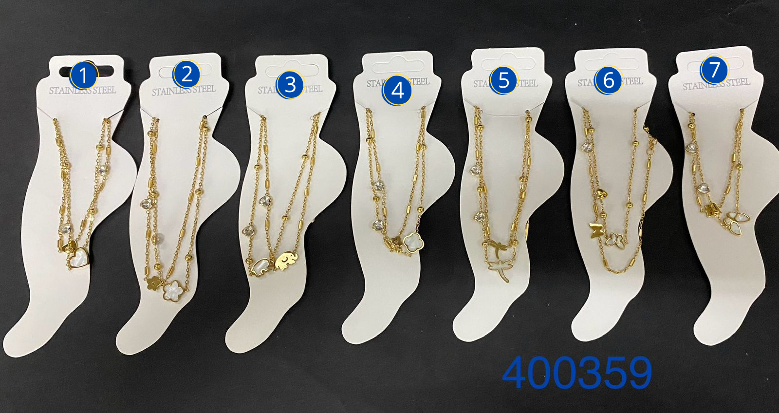 Tobilleras M6 ORO LAMINADO
