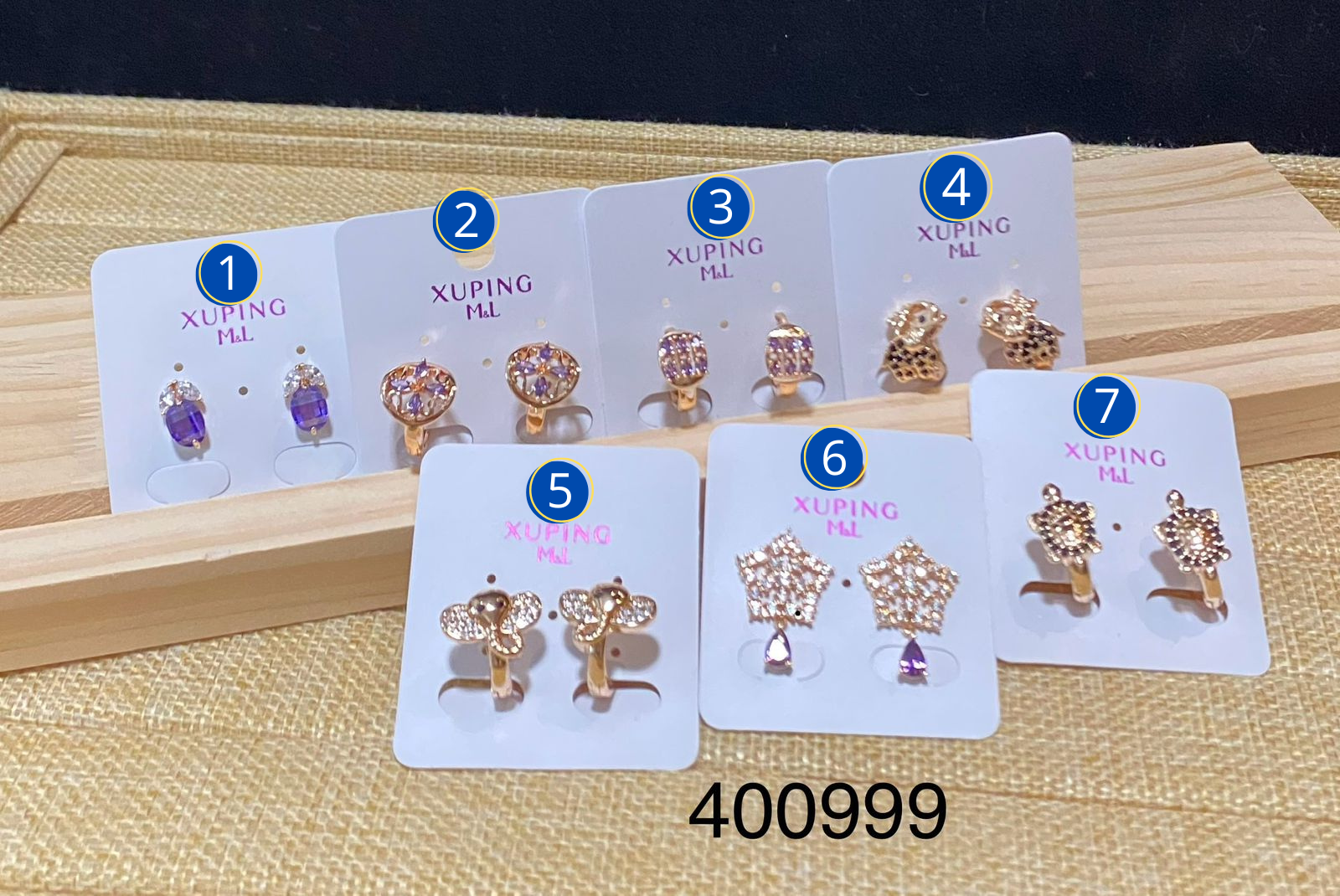 Aretes Xuping Dorados M8 Oro Laminado
