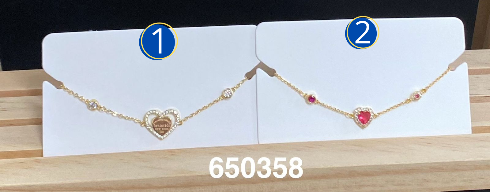 Pulseras Dorado con Dijes M7 Oro Laminado