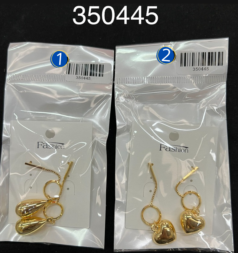 Aretes Largos Dorados M5 Oro Laminado