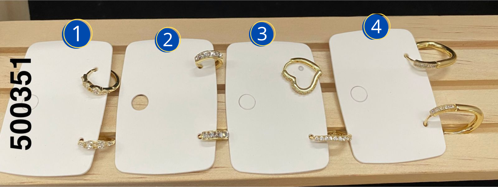 ARETES DORADOS M5 - Oro Laminado