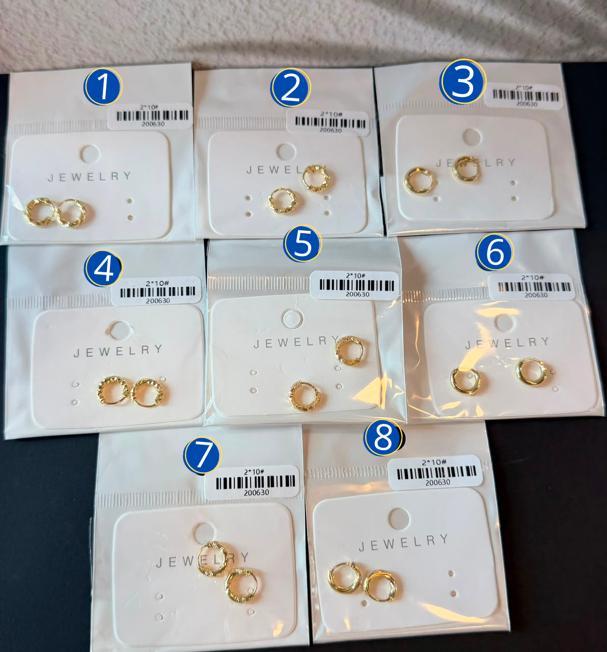 [01/AGOSTO/26] Arracadas Doradas M1 Oro Laminado