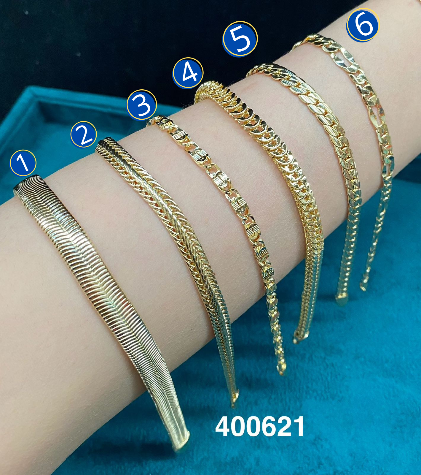 Pulseras Doradas M15 Oro Laminado 03/03/26