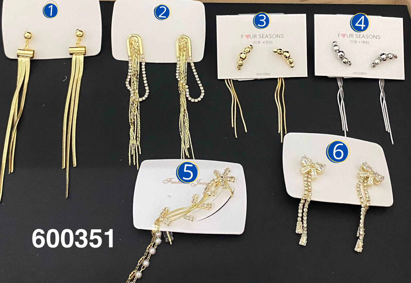 [08/JUNI/26] Aretes Dorados y Plateados M4 Oro Laminado