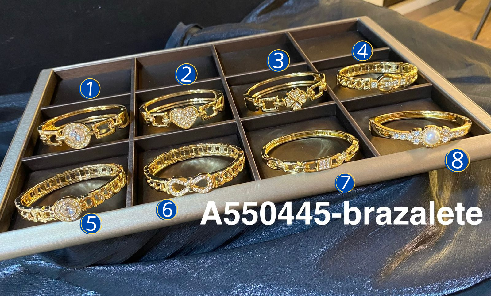 Brazaletes Dorados M4 Oro Laminado