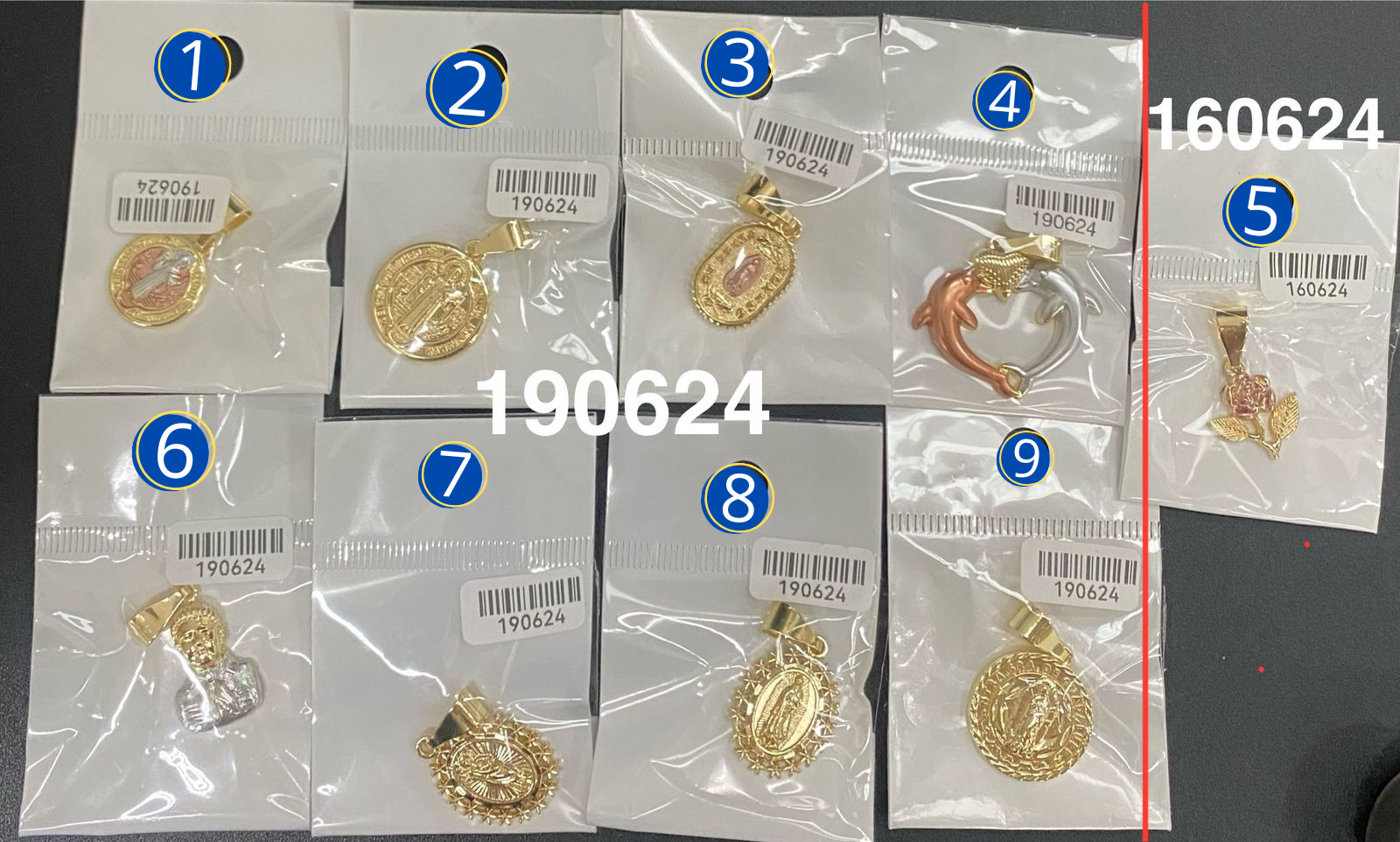 Dijes Dorados M11 Oro Laminado 04/03/26