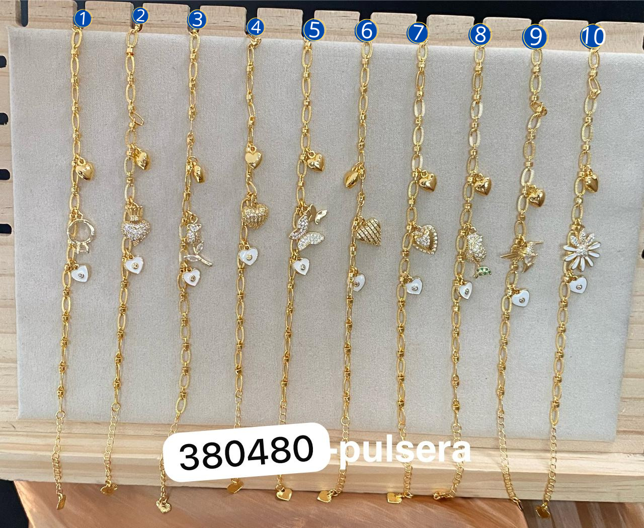 Pulsera Dorada M5 Oro Laminado