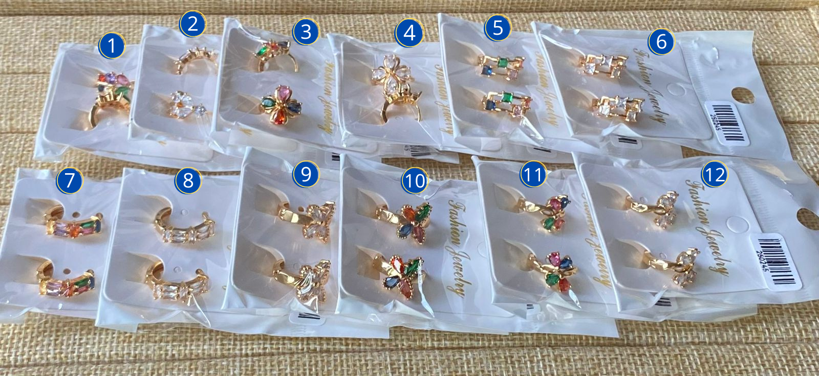 Aretes Huggies M9 Oro Laminado