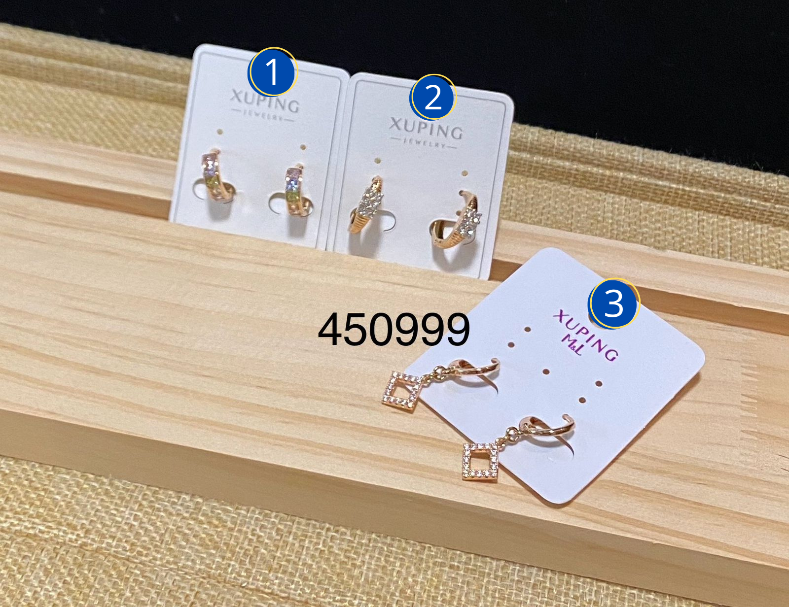 Aretes Xuping Dorados M9 Oro Laminado