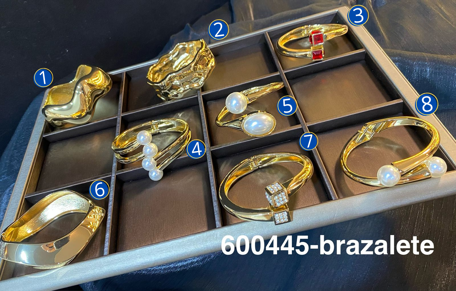 Brazaletes Dorados M5 Oro Laminado