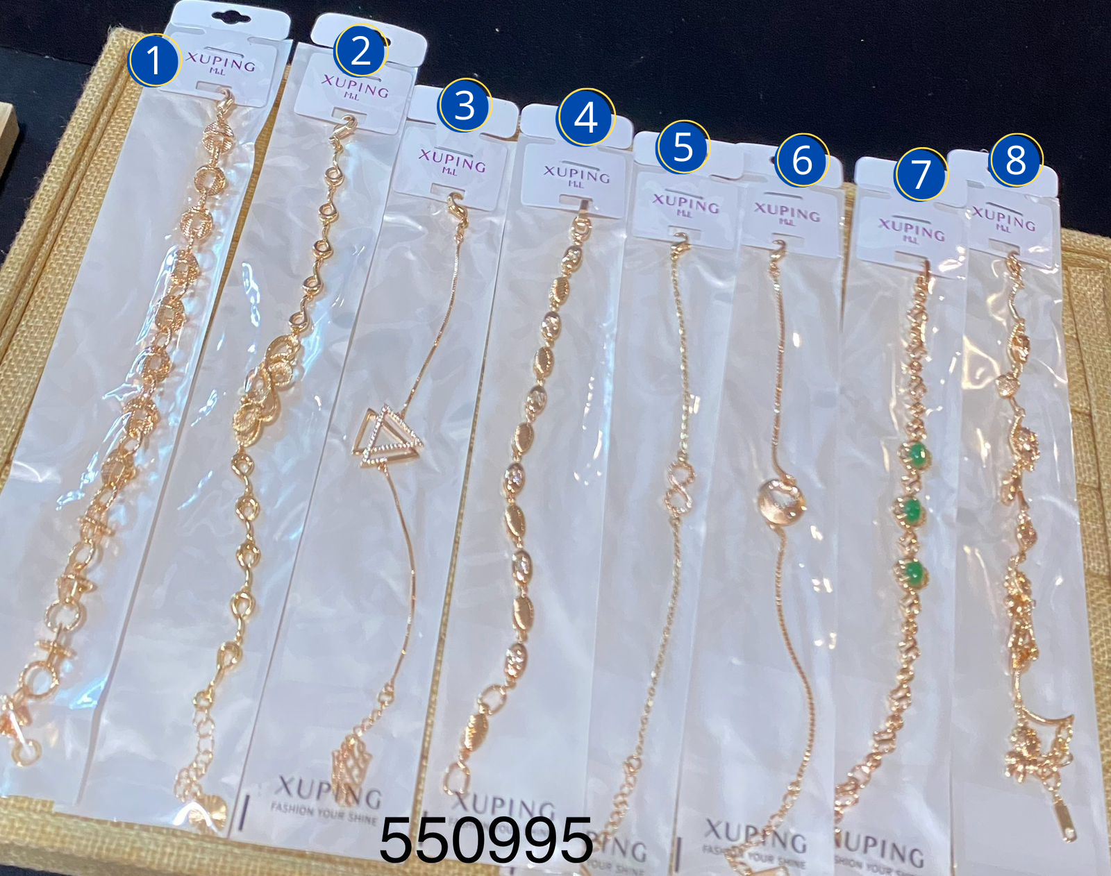 Pulsera Xuping Dorada M3 Oro Laminado