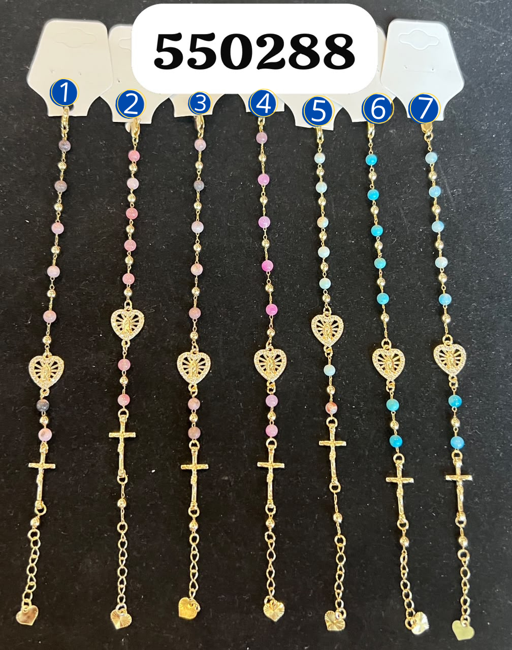 Pulseras Doradas Religiosas M4 Oro Laminado