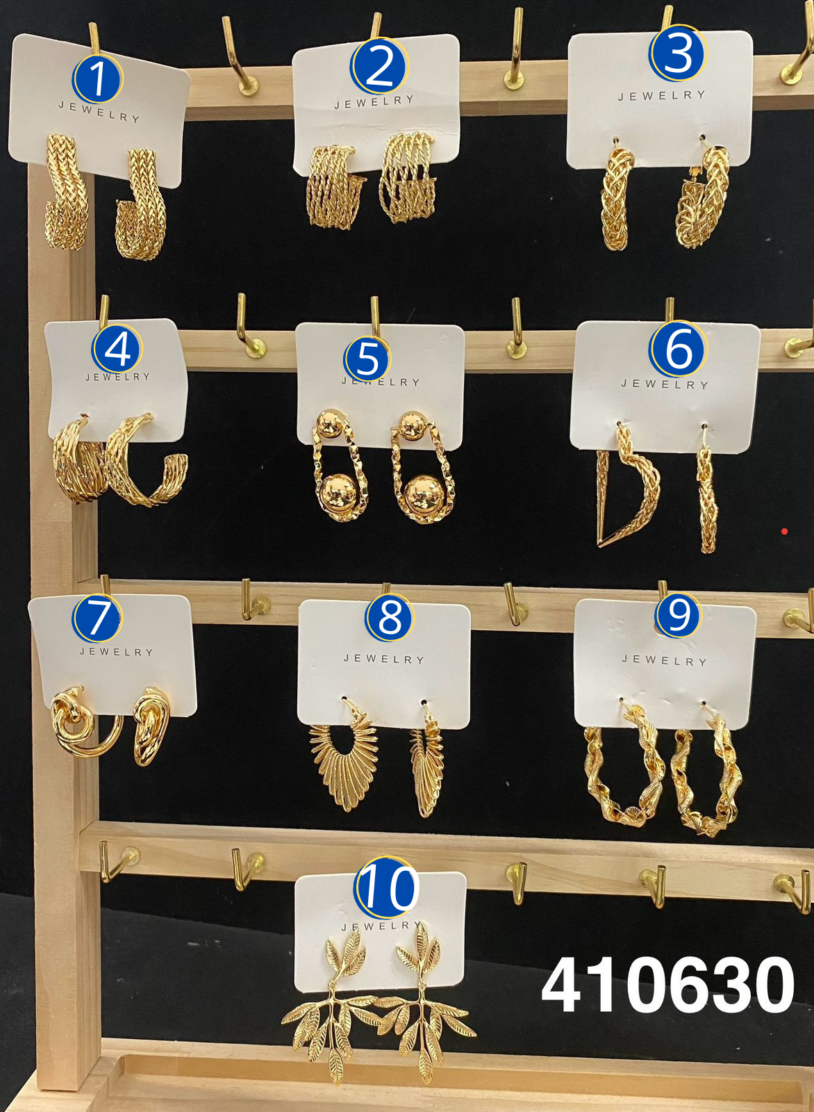 Aretes Dorados Diferentes Diseños M1 Oro Laminado