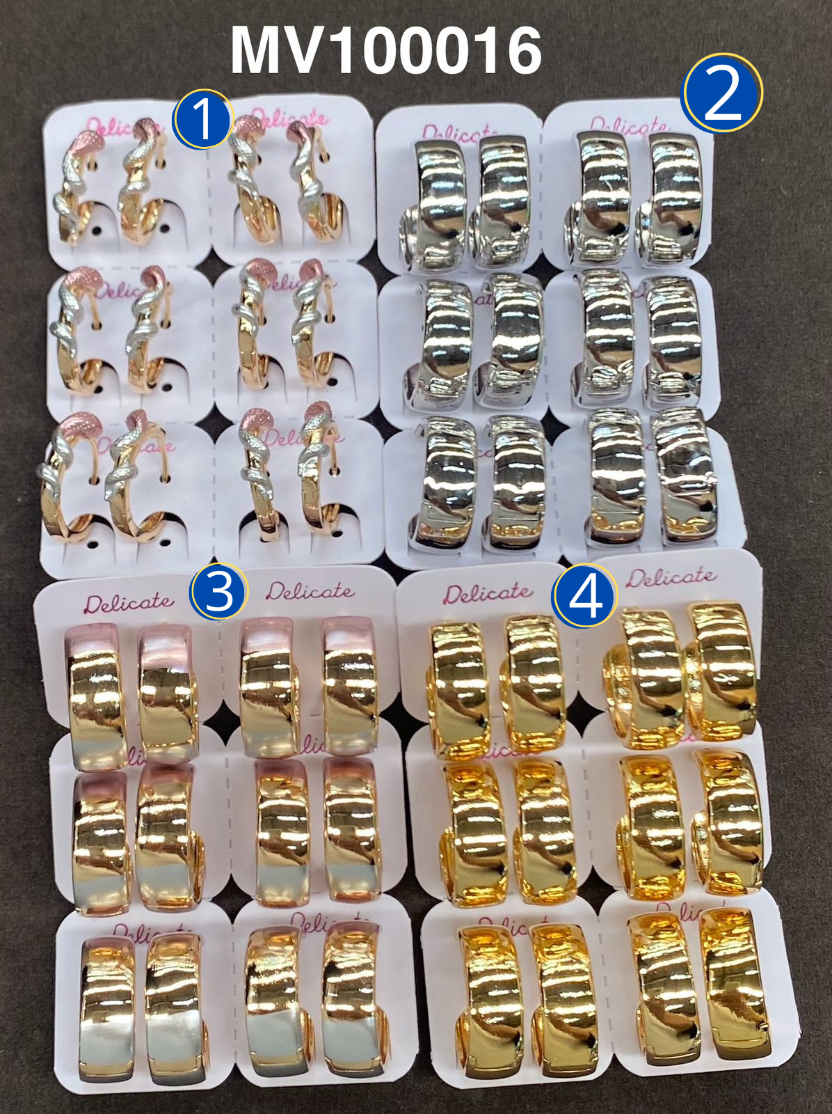 Aretes Huggies Dorados M25 Oro Laminado 11/02/26