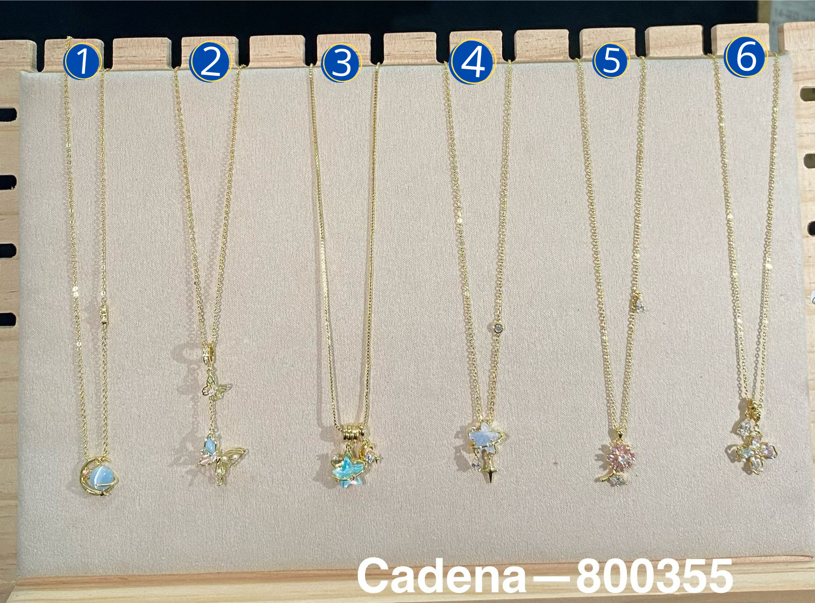 Cadena Dorada con Dije M9 Oro Laminado