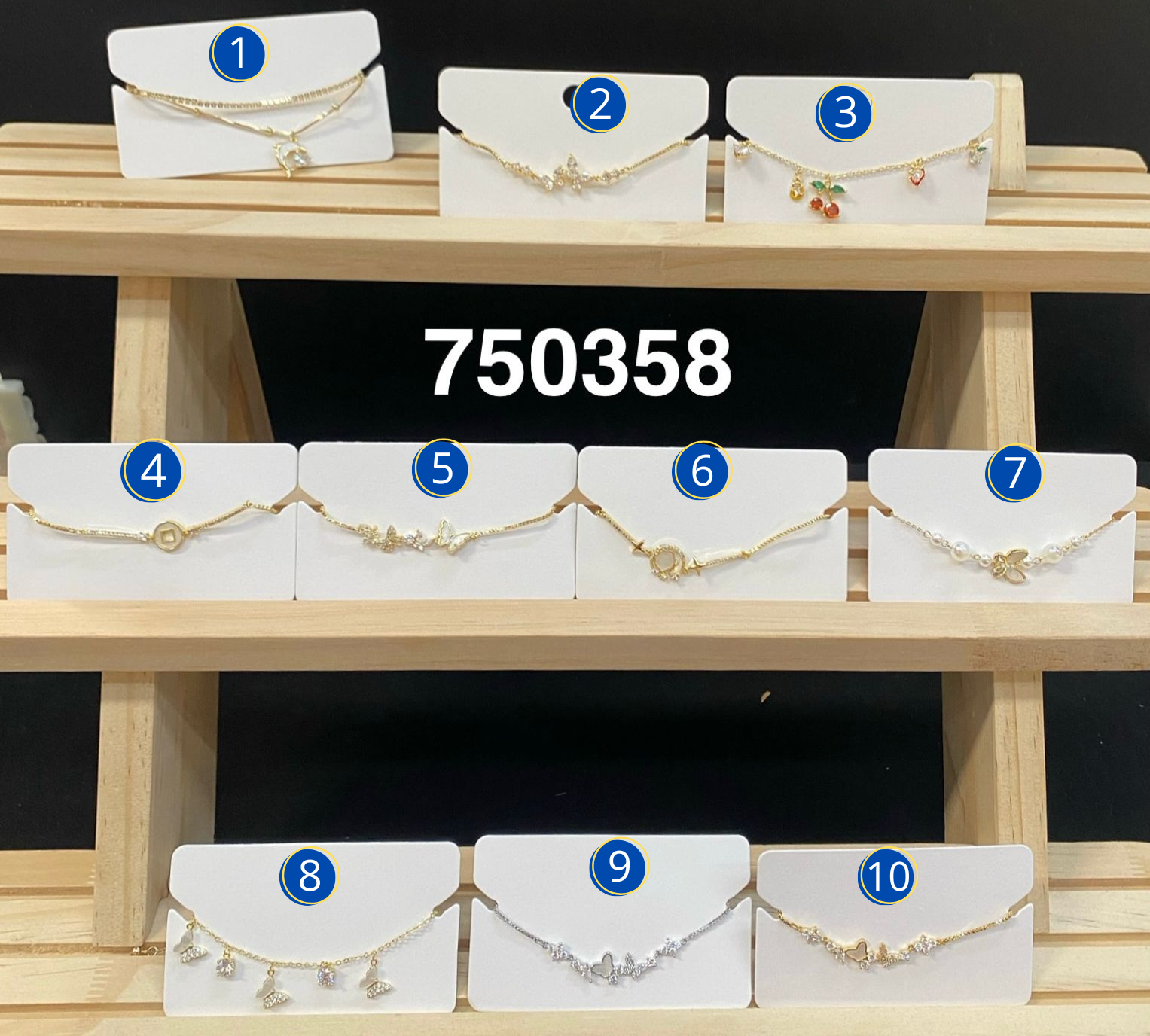 Pulseras Doradas Ansheli M18 Oro Laminado