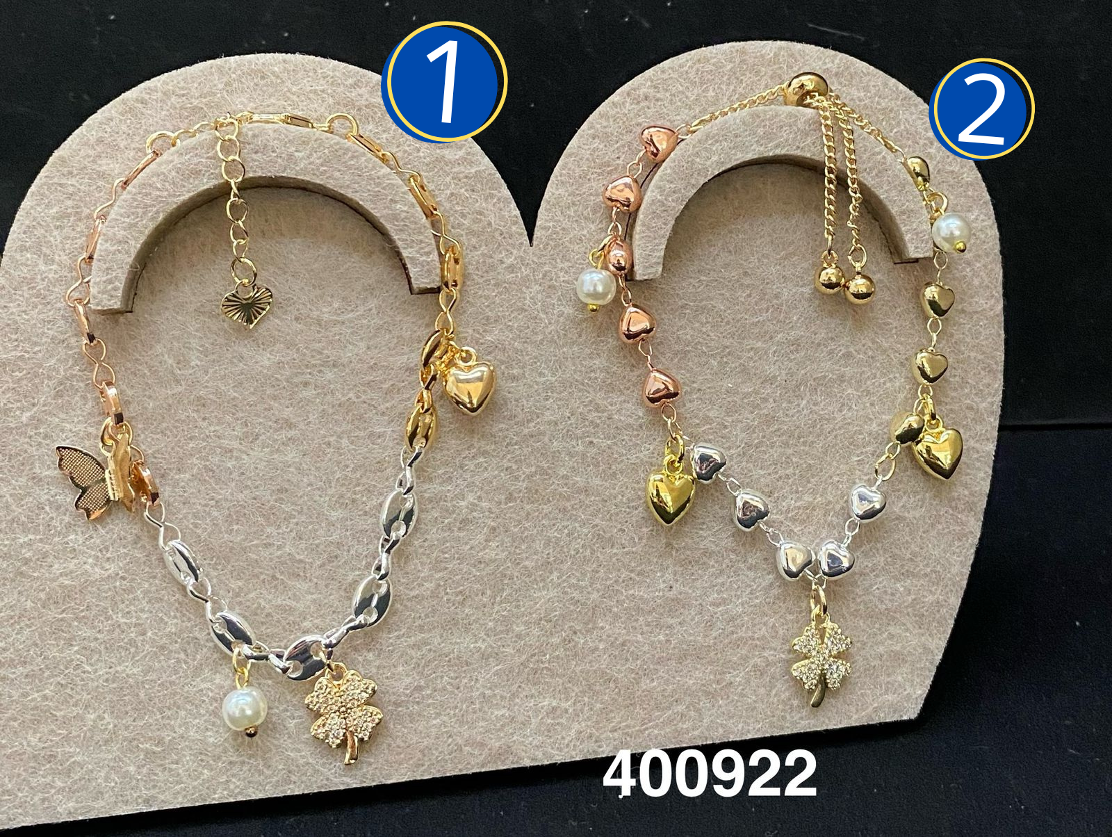 Pulseras Doradas con Dije M8 Oro Laminado 03/03/26