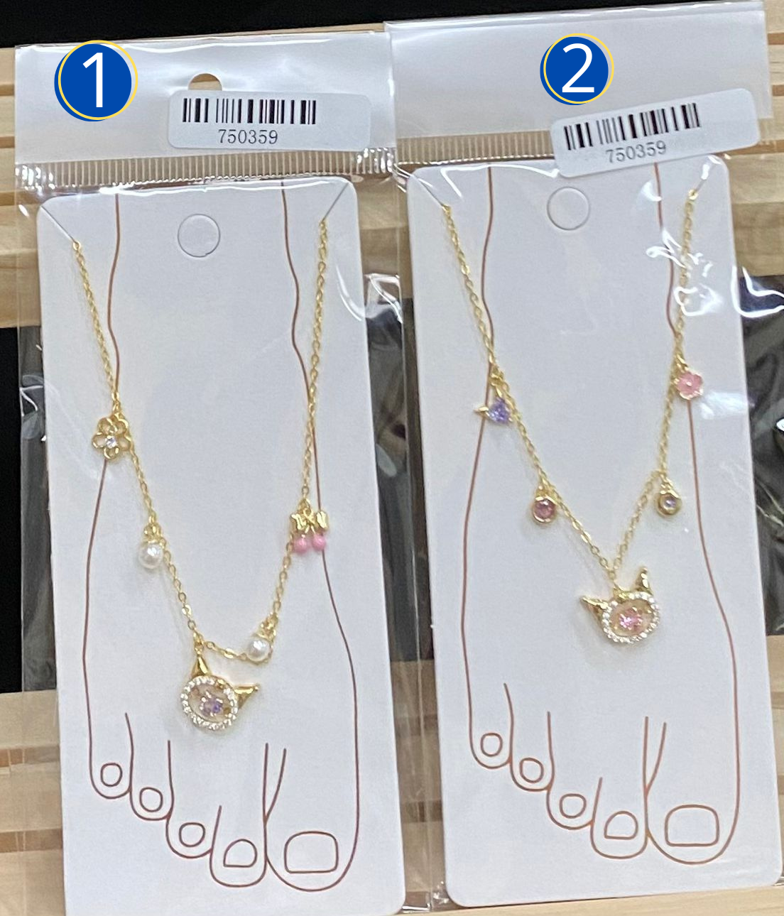 Tobillera Dorada con dijes Oro Laminado