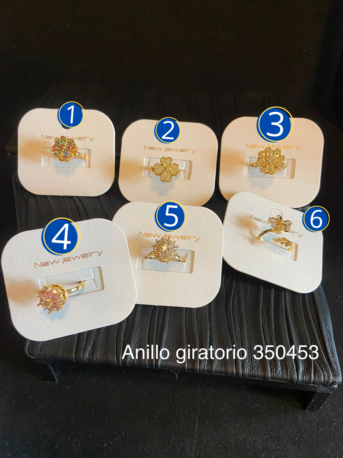 [26/SEPTIEMBRE/26] Anillo Dorado Giratorio M2 Oro Laminado