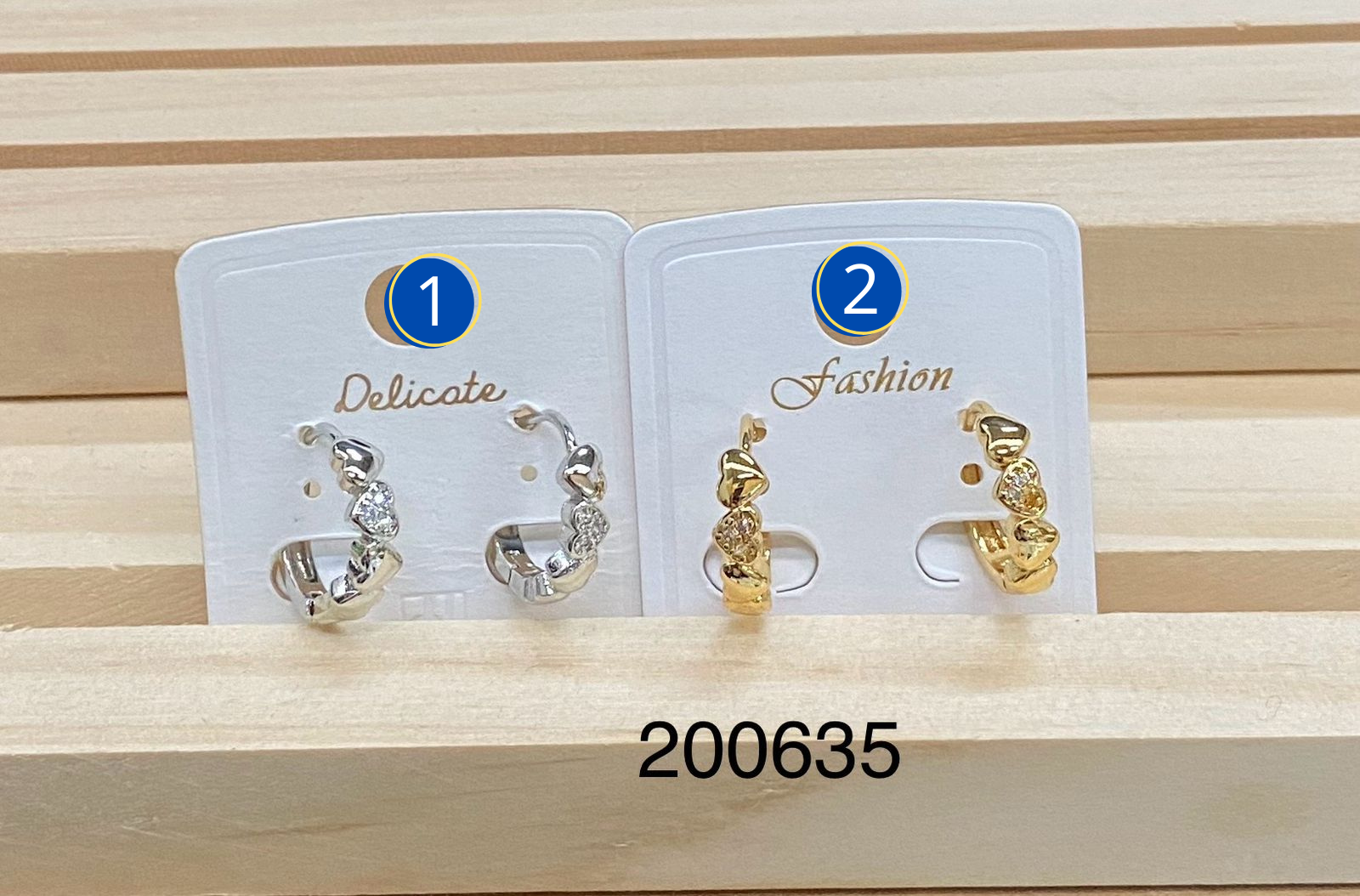 Aretes Dorados diferentes formas M7 Oro Laminado